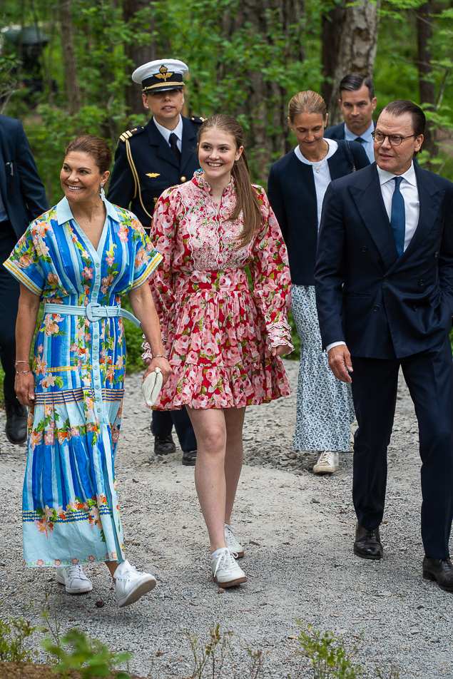 Пристигането на семейството в парка.