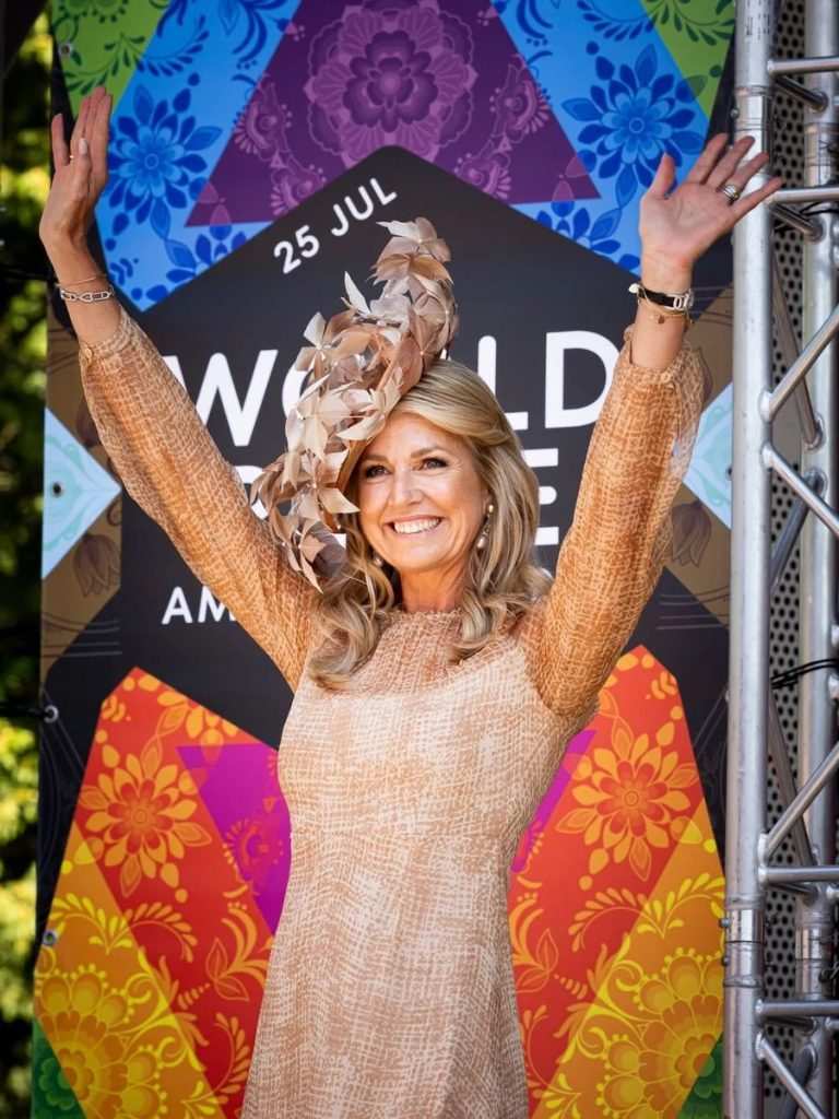Кралица Максима на откриването на WorldPride. 