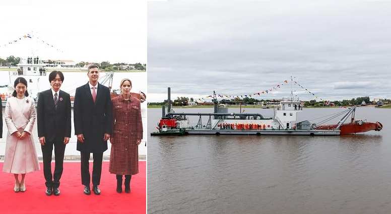 Церемония на пристанището в Асунсион. 