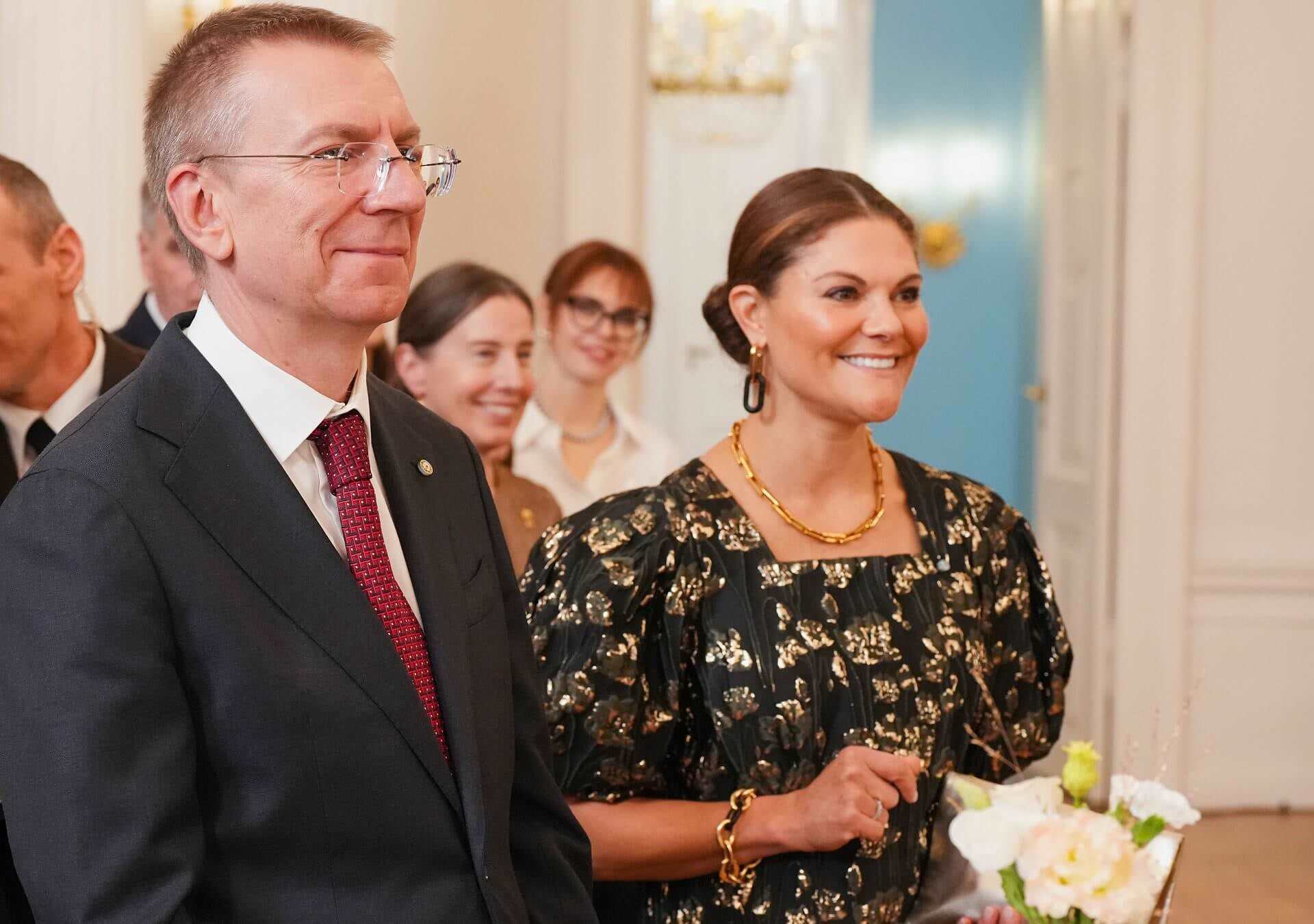 Престолонаследницата Виктория прекара наситен ден в Рига с президента на Латвия